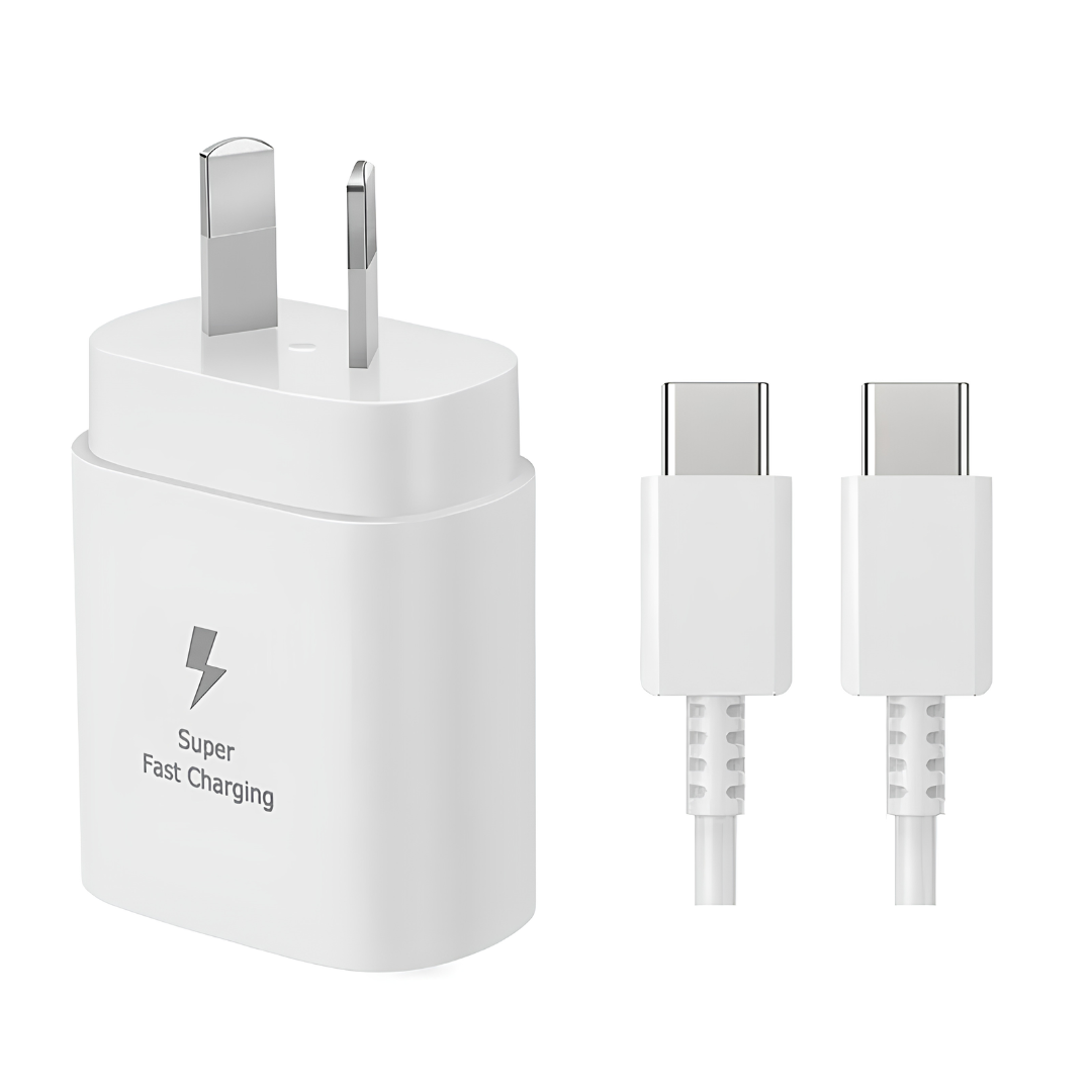Cargador Carga Rápida 45W Tipo C + Cable 1.5 Iphone 15 16 17 18 Samsung S22 S23 S24 S25