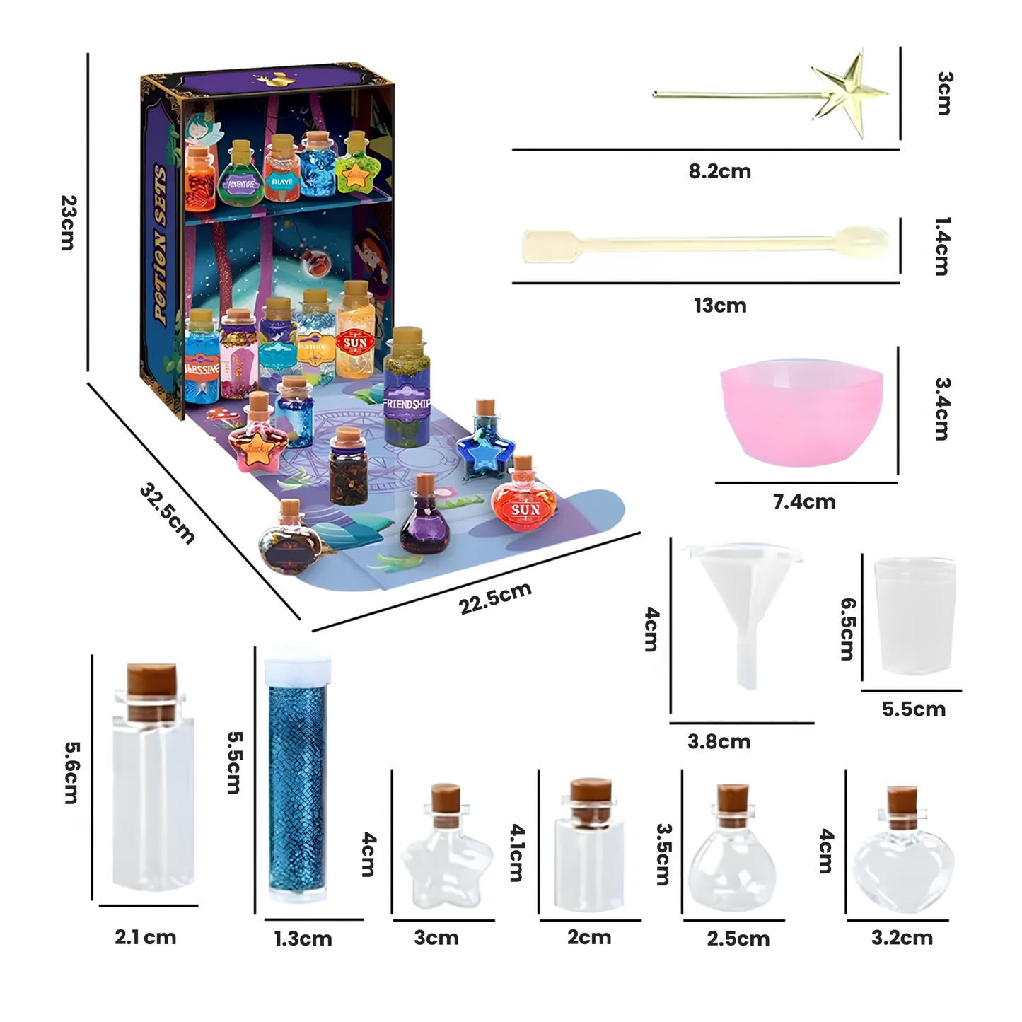 Kit de Pociones 22 Pociones Experimentos Científicos Educativos