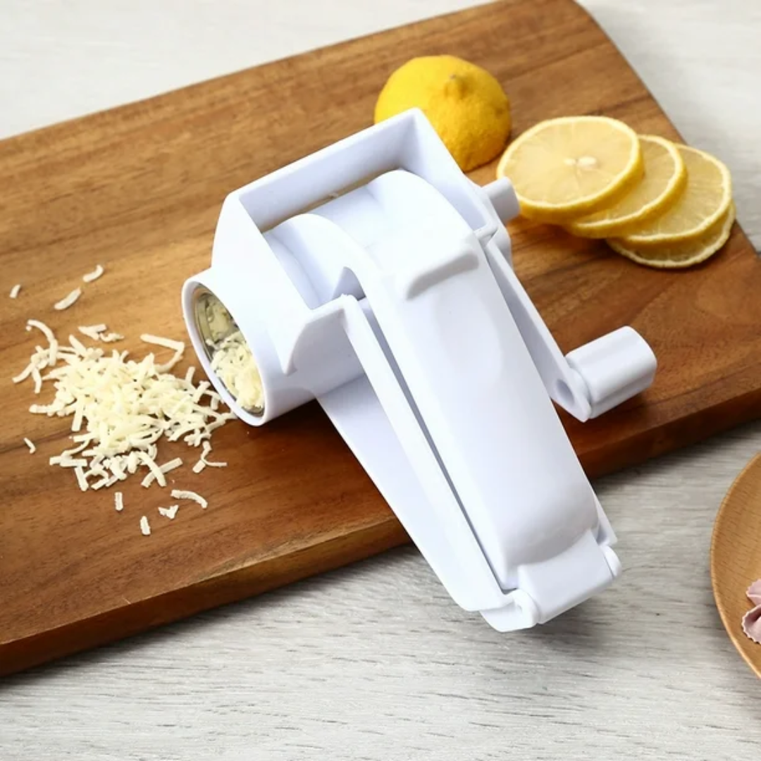 Rallador de Queso con Manivela de Acero Inoxidable - Cortá y Rallá con Precisión