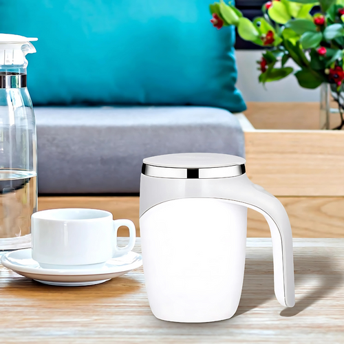 Taza Batidor Automatico Cafe Te Con Mezcaldor Magnético