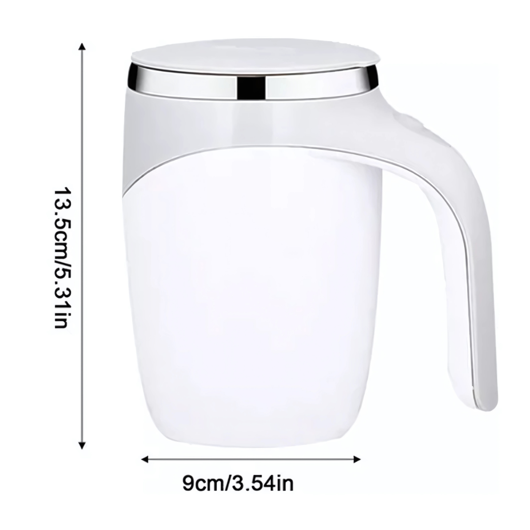 Taza Batidor Automatico Cafe Te Con Mezcaldor Magnético