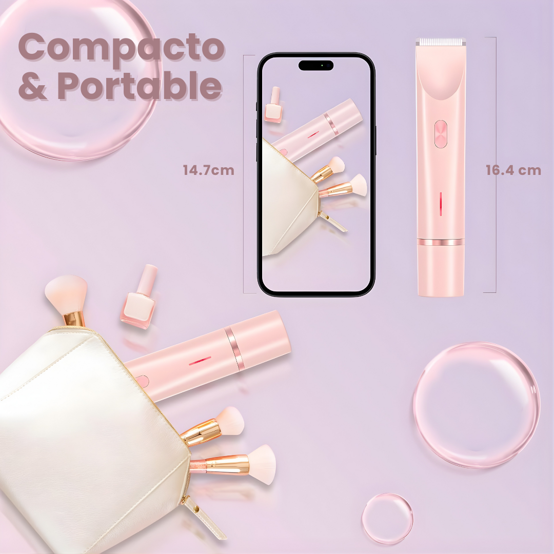 Depiladora Rasuradora De Bikini Doble Cabezal