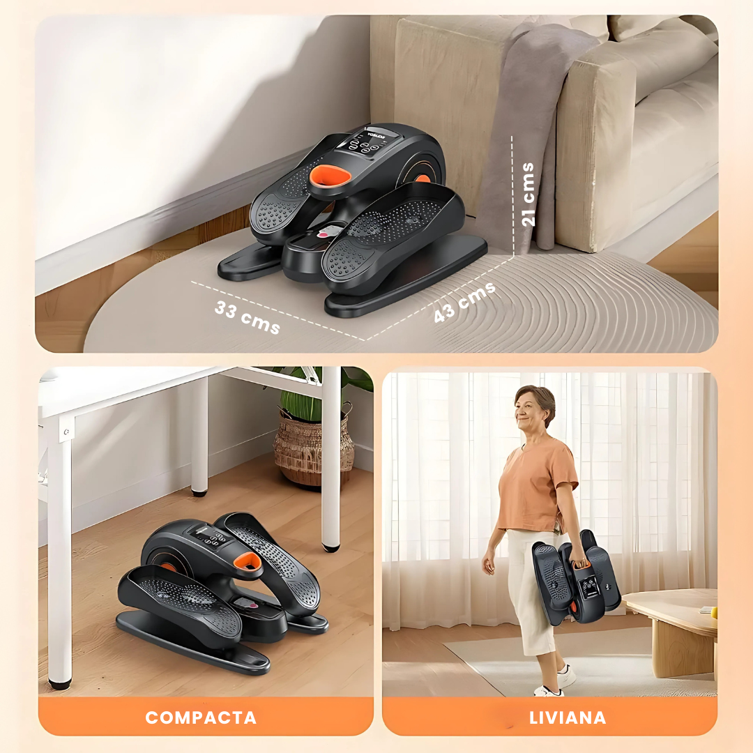 Elíptica Ejercitador de Piernas Eléctrico con Control Remoto