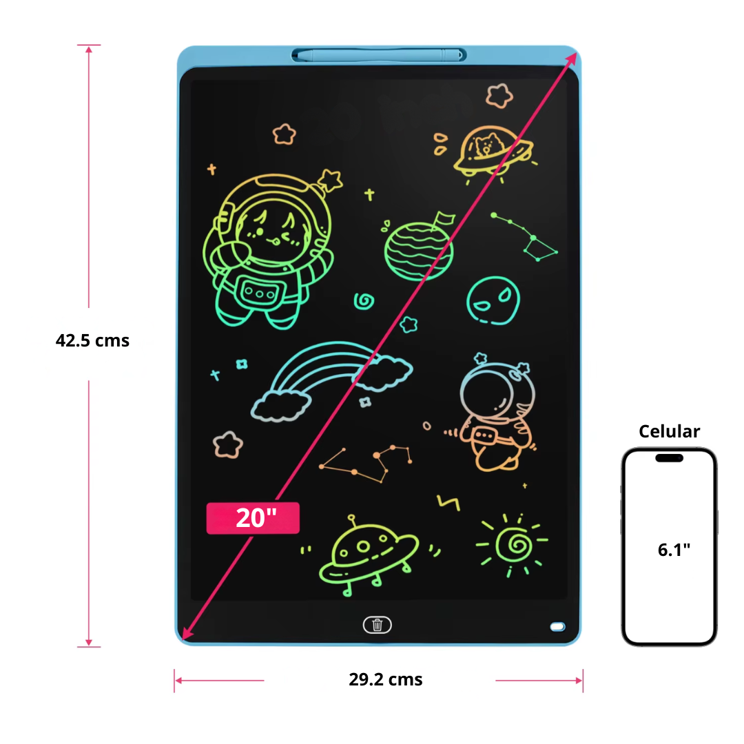 Tablet LCD Mágica 20" - ¡Dibuja y Borra al Instante!