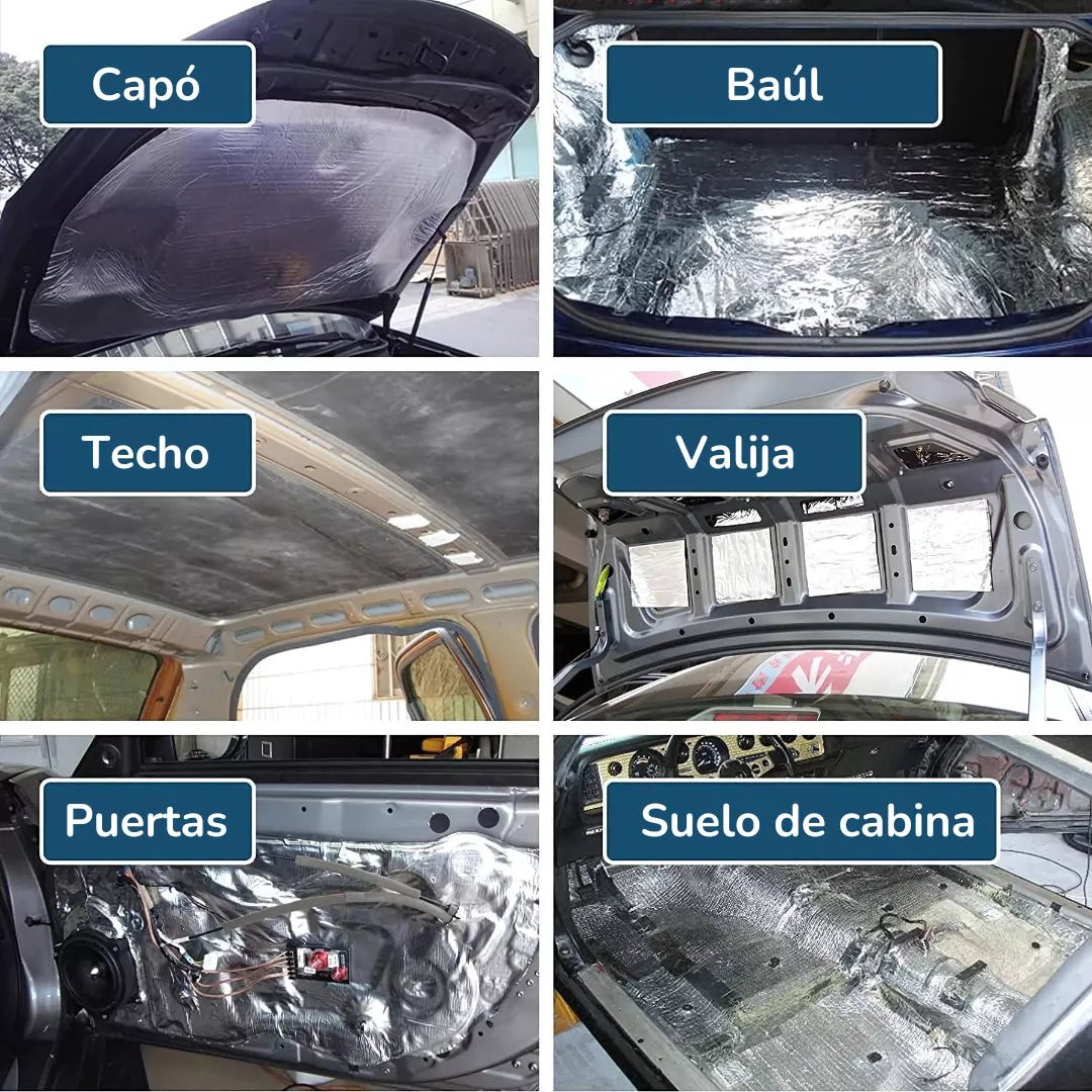 Aislante Acústico Y Térmico Para Autos | Reducción De Ruido - Malvo