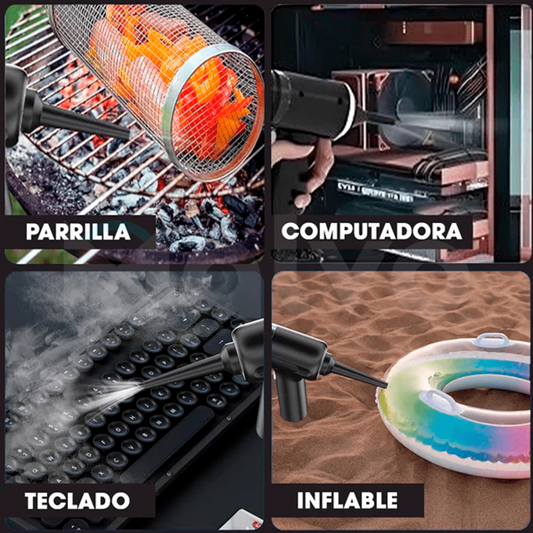 Aspiradora Portátil de Mano 3 en 1 - ¡Aspira, Cepilla y Sopla! - Malvo
