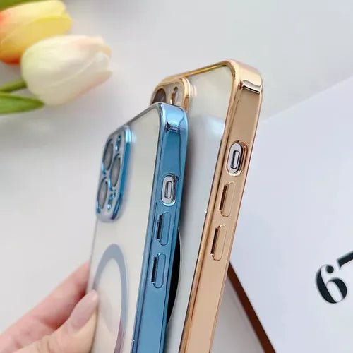 Case Magsafe Transparente Proteccion Cam iPhone 15/pro/max © - Malvo