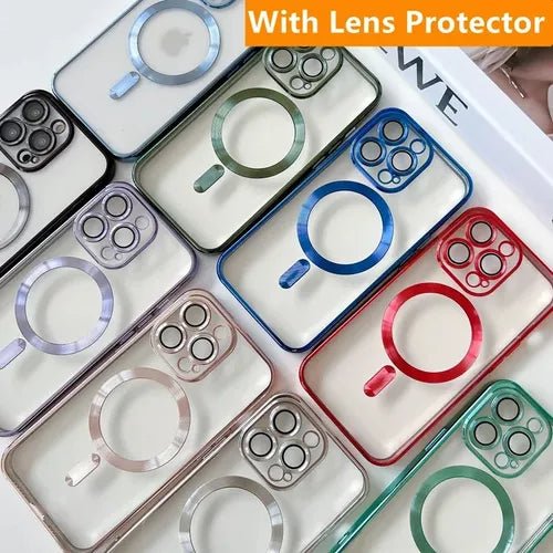 Case Magsafe Transparente Proteccion Cam iPhone 15/pro/max © - Malvo
