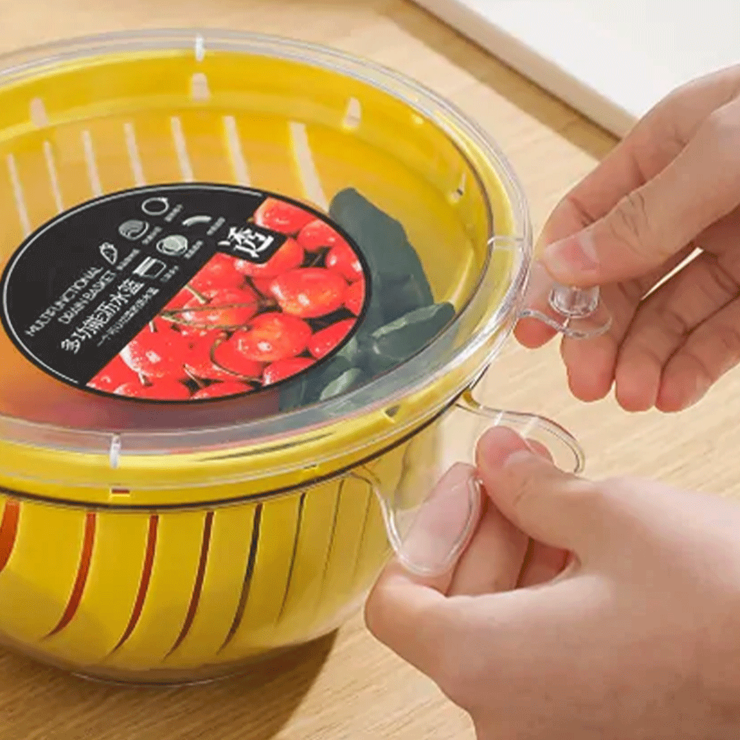 Colador Escurridor de Vegetales en Acrílico - Eficiencia en Tu Cocina - Malvo
