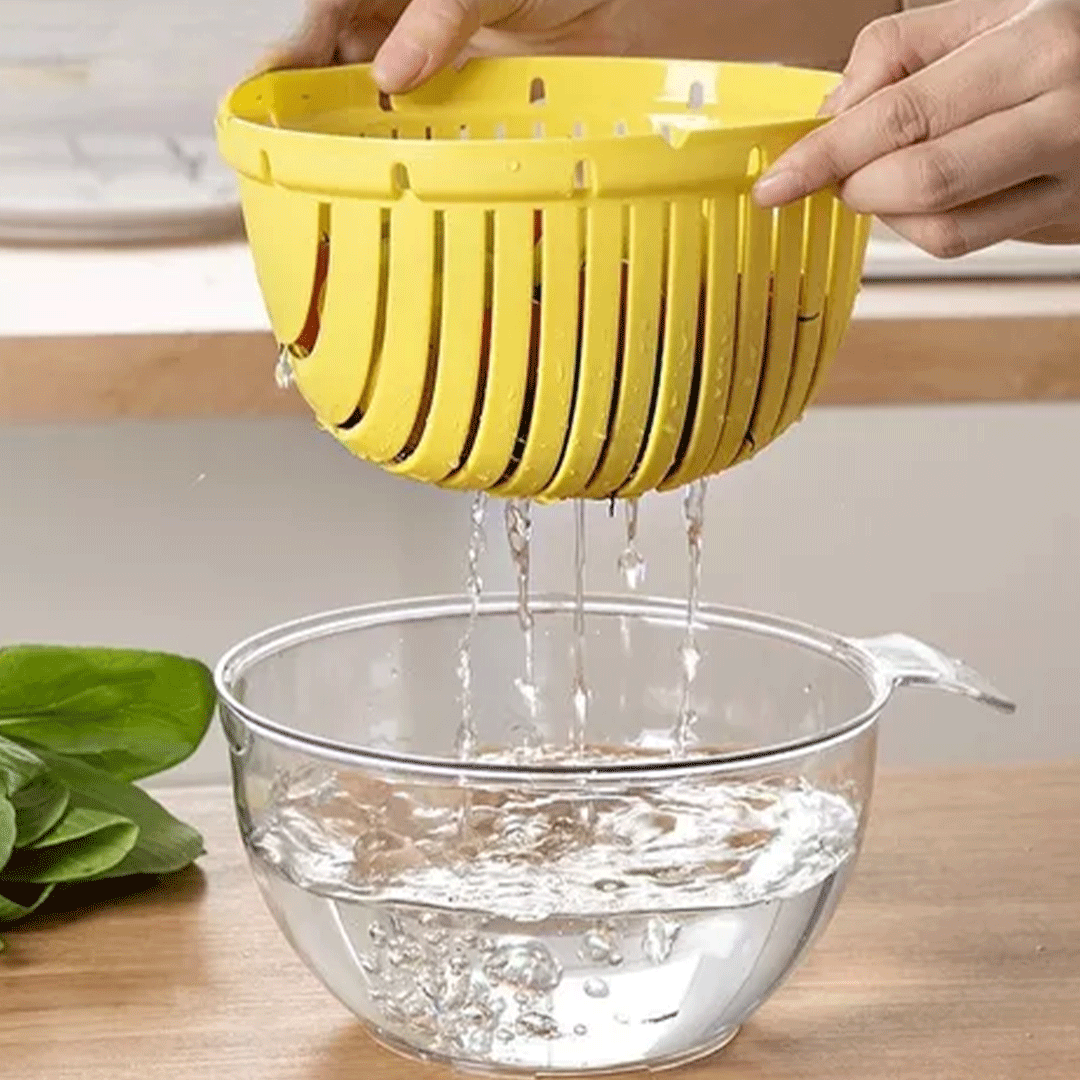 Colador Escurridor de Vegetales en Acrílico - Eficiencia en Tu Cocina - Malvo