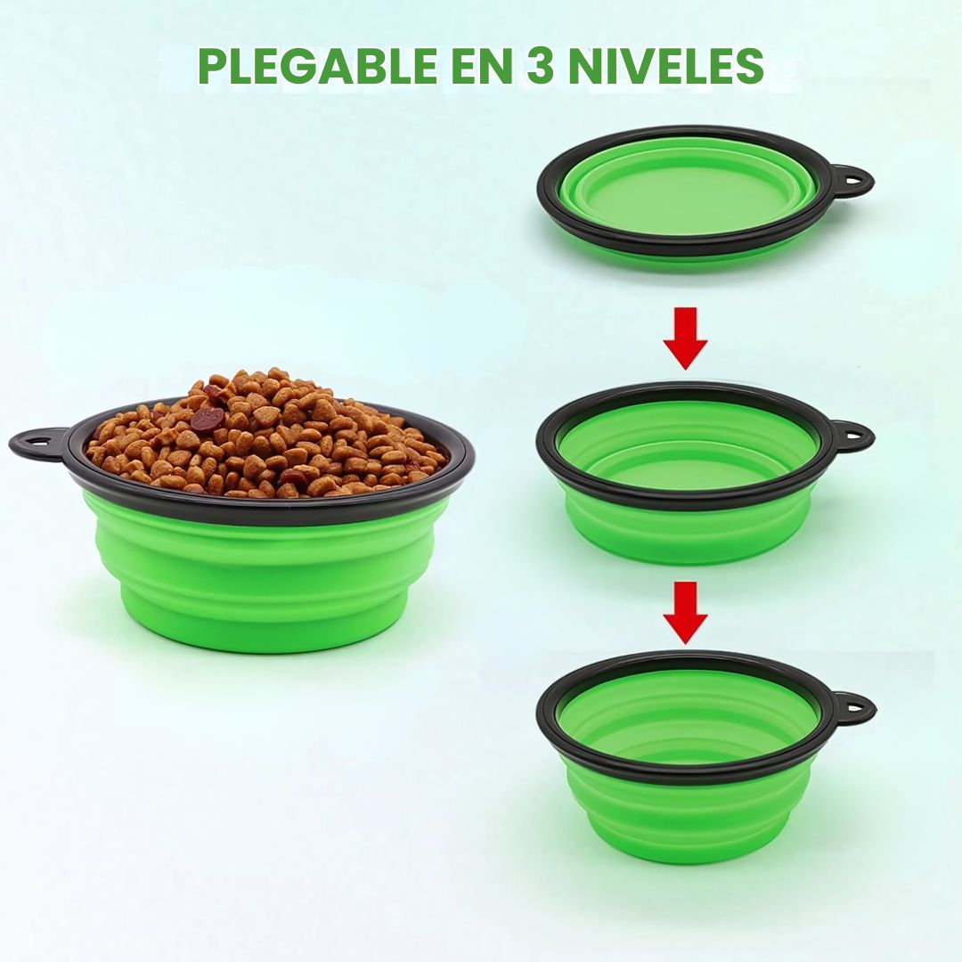 Comedero Bebedero Plegable de Silicona - Malvo