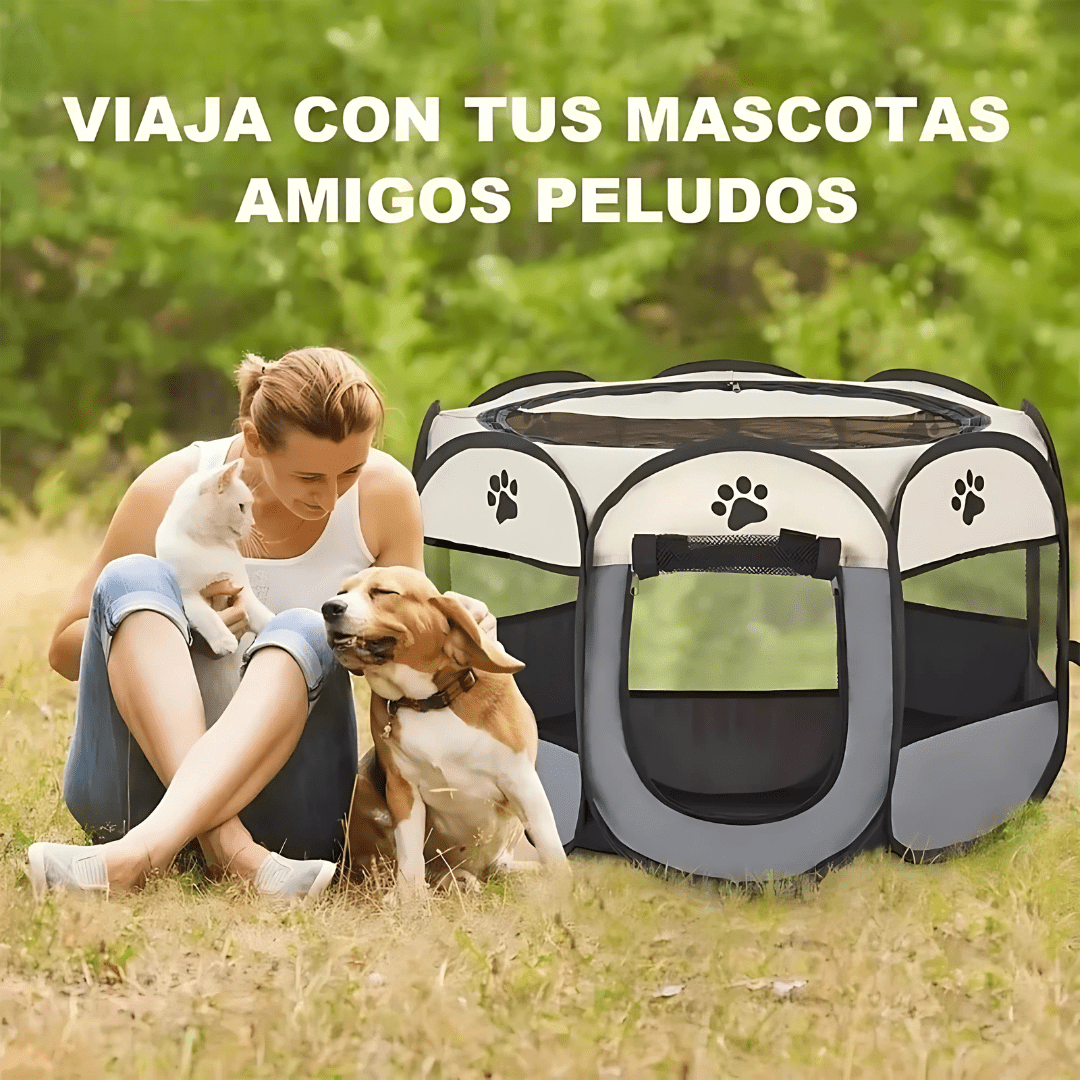Corral para mascotas plegable - Comodidad y seguridad para tu amigo - Malvo