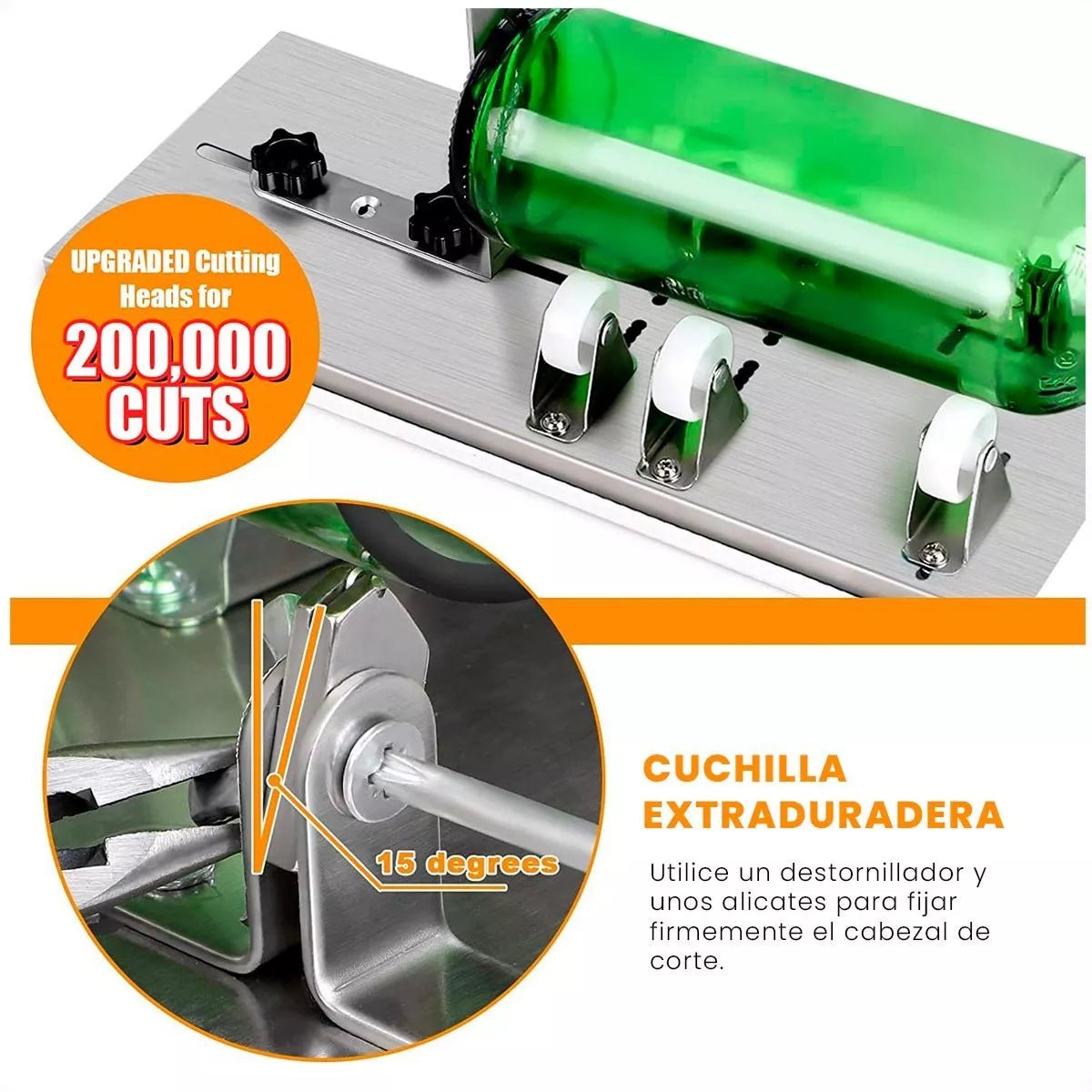 Cortador De Botellas De Vidrio Para Vasos Personalizados - Malvo