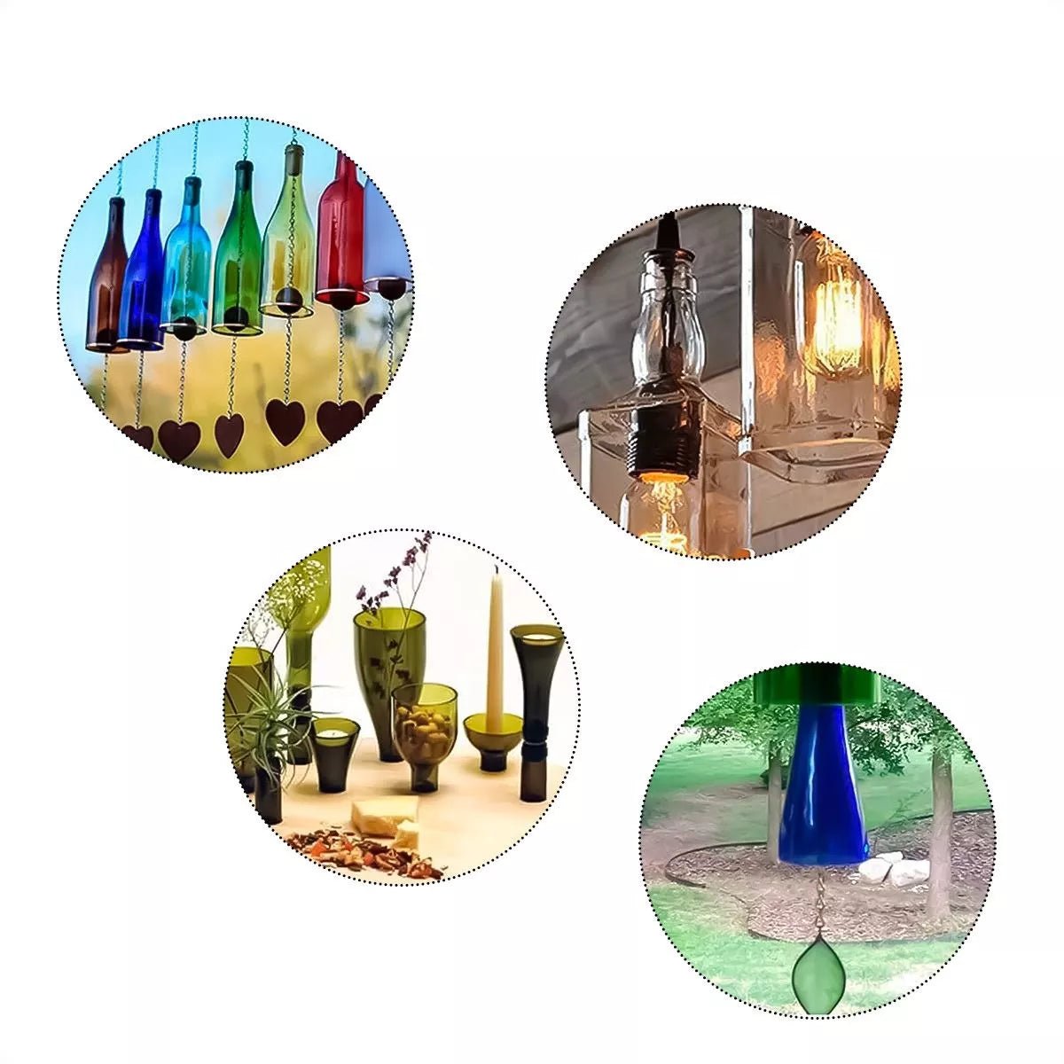 Cortador De Botellas De Vidrio Para Vasos Personalizados - Malvo
