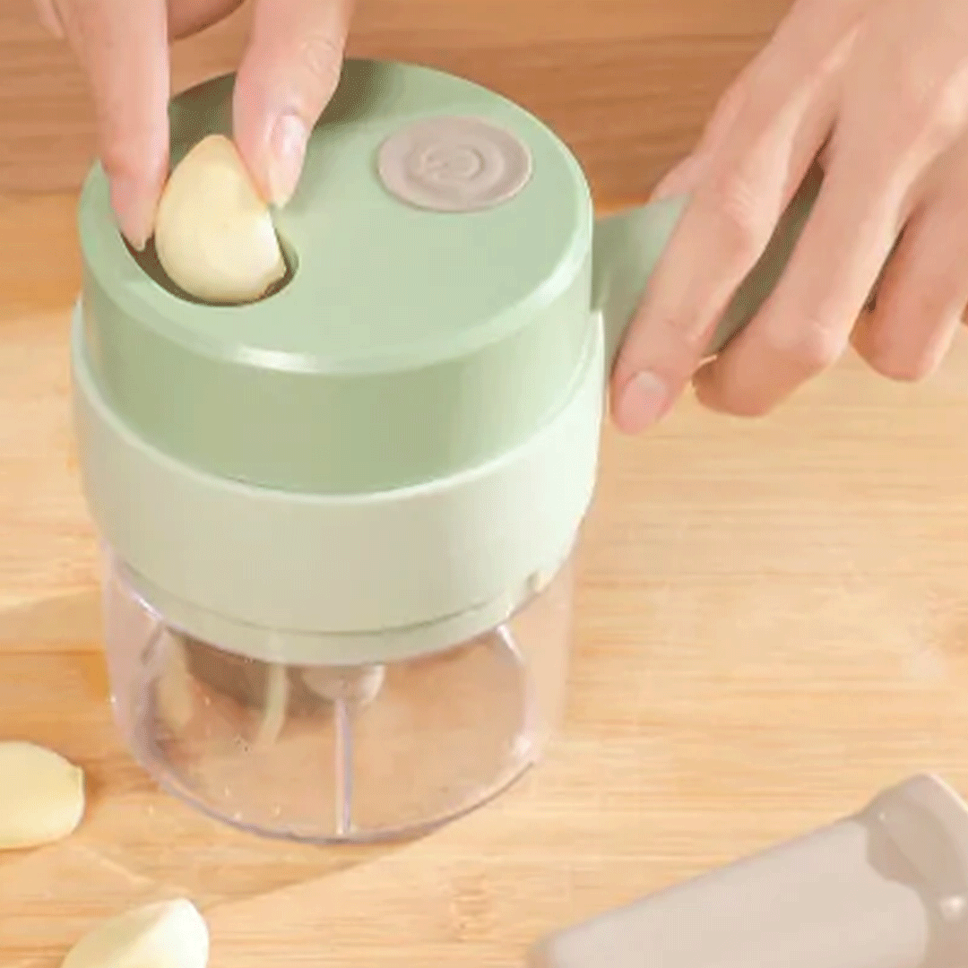 Cortadora Eléctrica de Verduras USB con Agarre Fácil - Rapidez y Eficiencia en la Cocina - Malvo