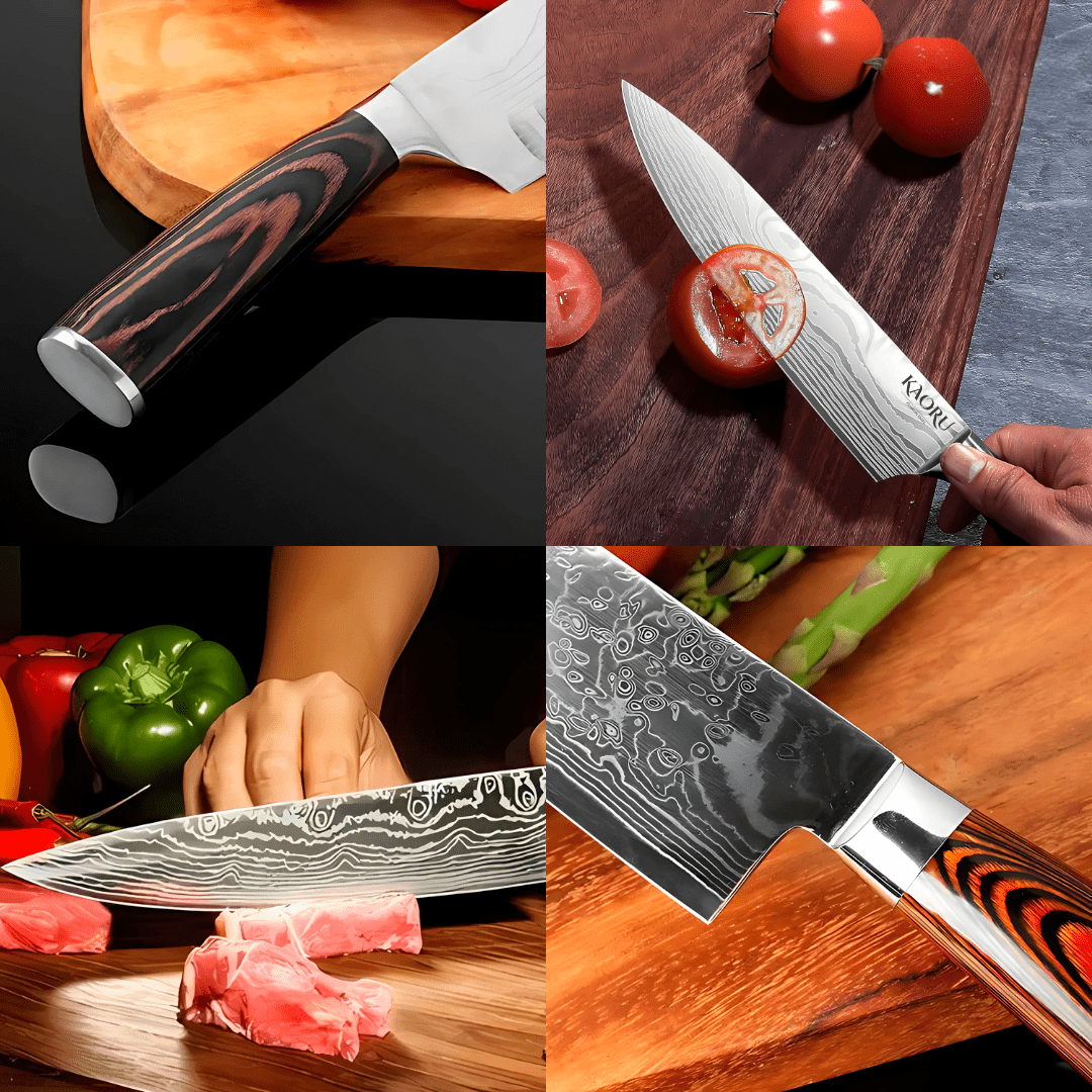 Cuchillo De Chef Cuchilla Profesional De Acero Inoxidable Forjado - Malvo