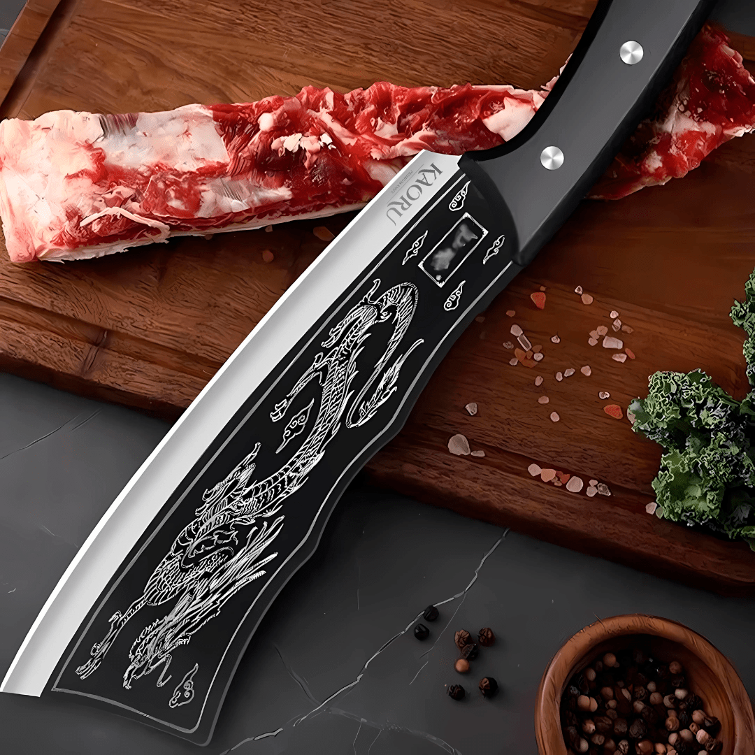 Cuchillo Deshuesador Kaoru Forjado Acero Premium Diseño Dragon - Malvo