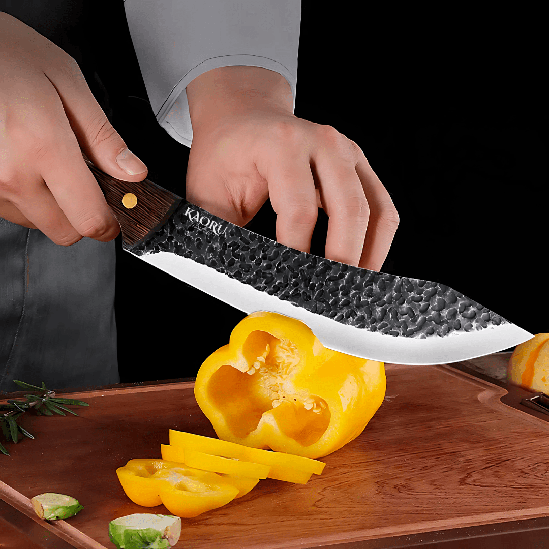 Cuchillo Kaoru Japonés Carnicero Premium Acero Inoxidable + Vaina - Malvo