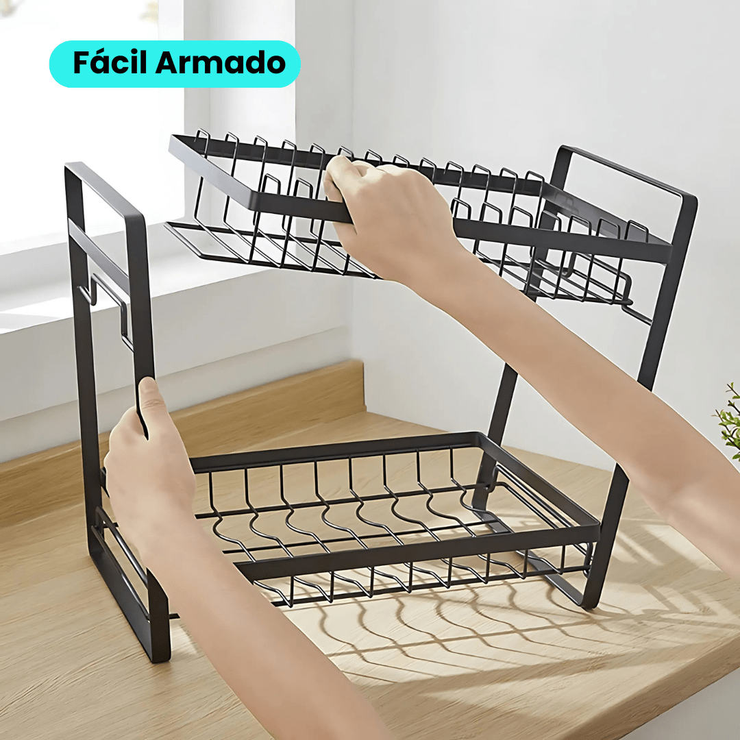 Escurridor de Doble Nivel para platos y utensilios - Malvo