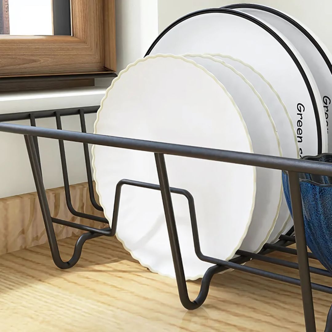 Escurridor De Platos Con Soporte Para Utensilios - Malvo