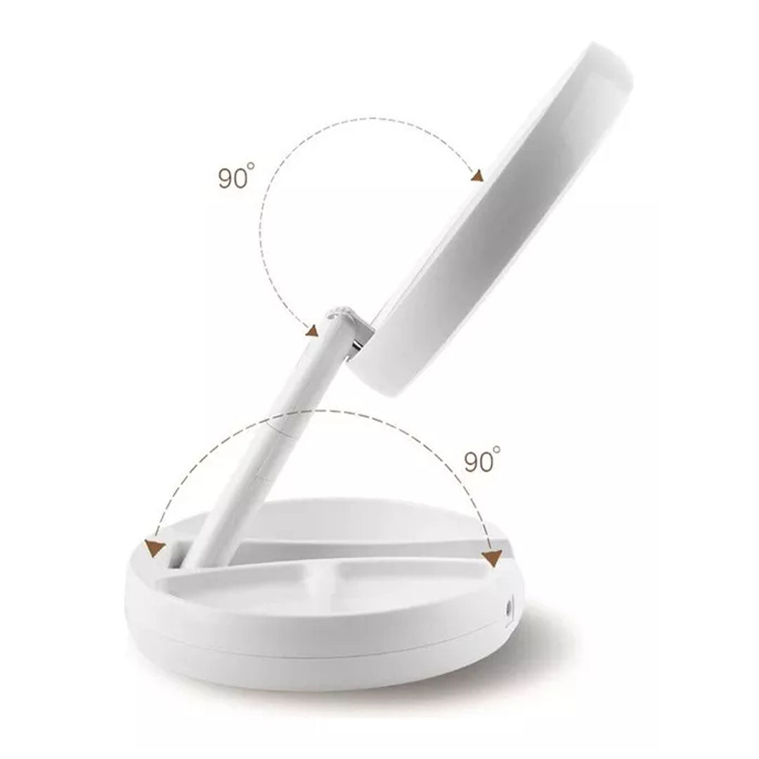 Espejo Doble Plegable con Luz LED - Portabilidad y Elegancia para tu Rutina - Malvo