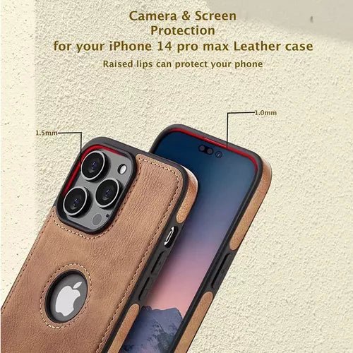 Funda Case Protector Eco Cuero iPhone 13 / Pro / Max Premium - Malvo