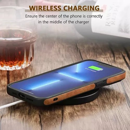 Funda Case Protector Eco Cuero iPhone 13 / Pro / Max Premium - Malvo