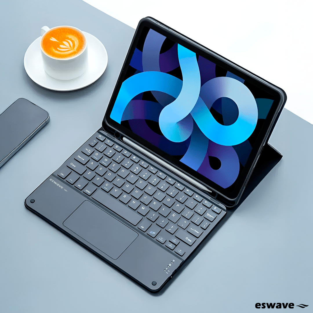 Funda Con Teclado Para Tablet Samsung S9 Y S9 Fe Eswave - Malvo