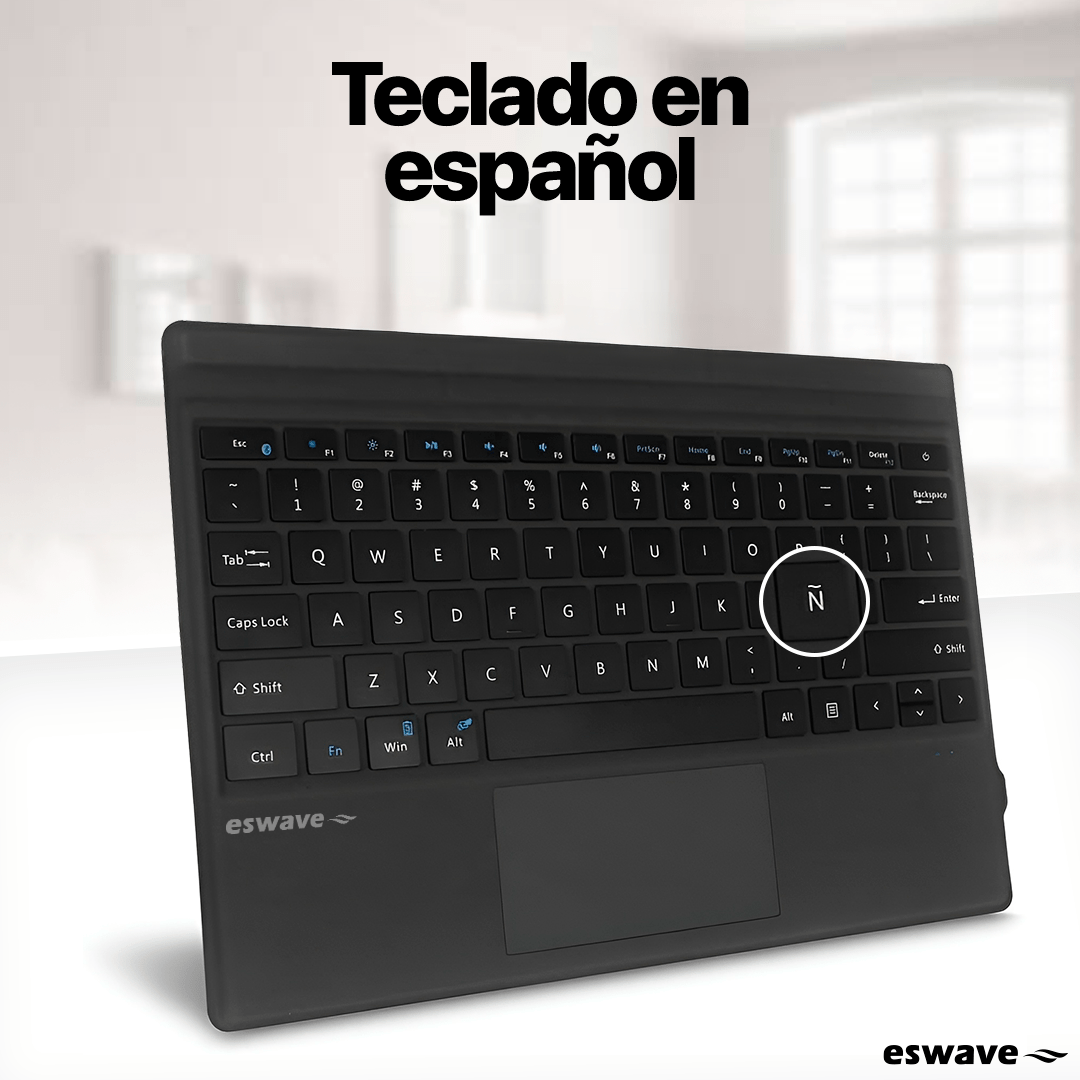 Funda Con Teclado Para Tablet Samsung S9 Y S9 Fe Eswave - Malvo