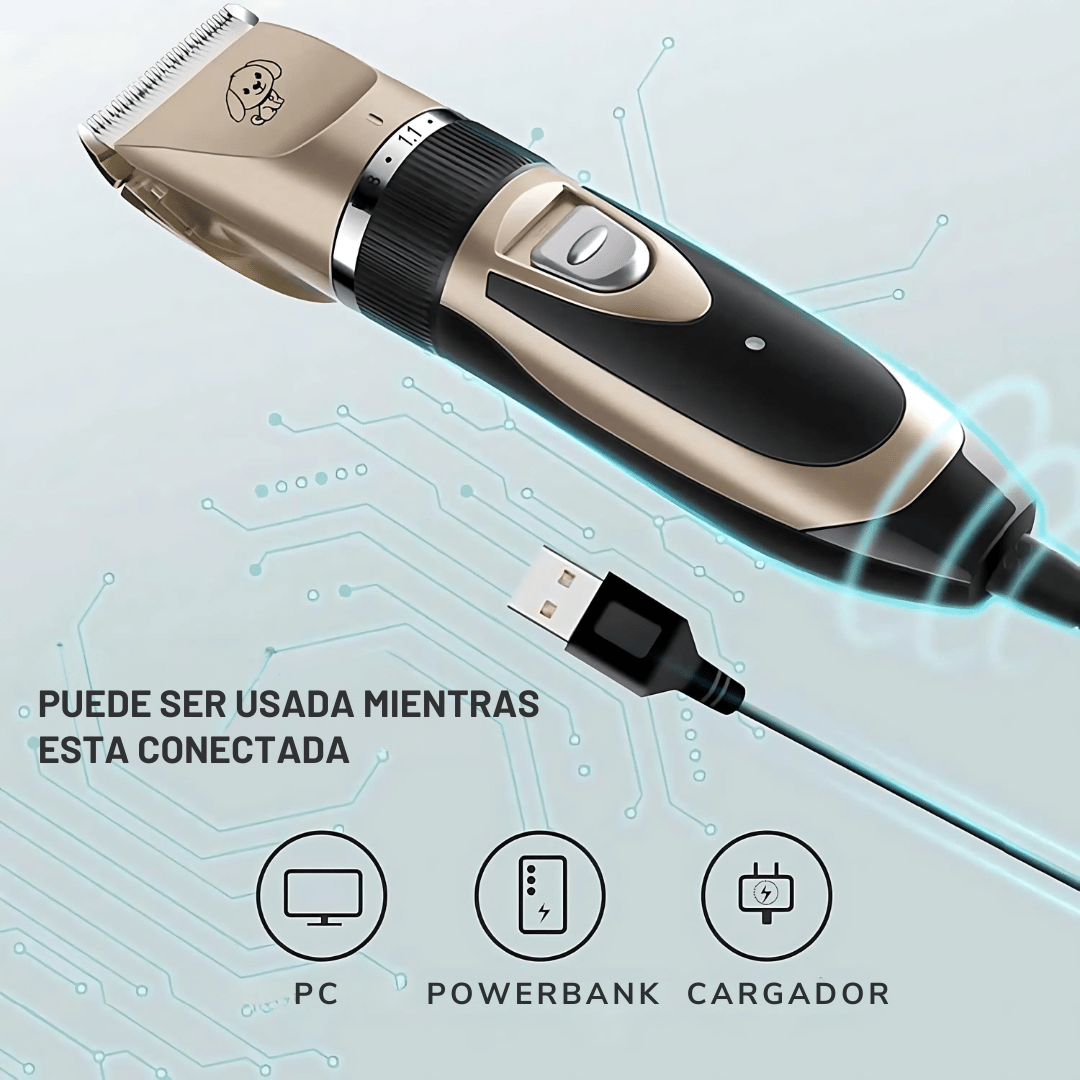 Kit Máquina Corta Pelo Para Mascotas Inalámbrica - ¡Cortá con precisión y comodidad! - Malvo