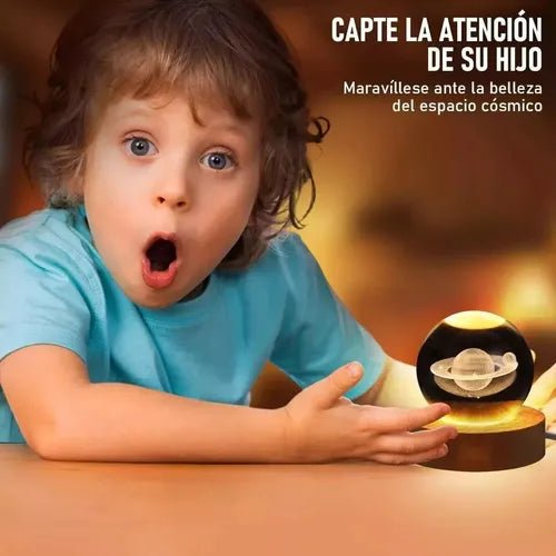 Lámpara esfera de cristal USB - Minimalista y decorativa - Malvo
