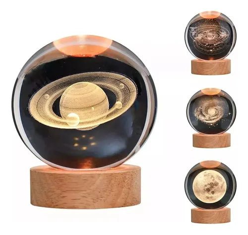 Lámpara esfera de cristal USB - Minimalista y decorativa - Malvo