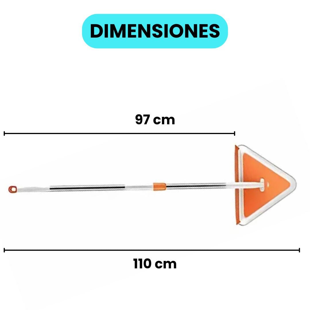 Limpia Vidrios Mopa con Extensor - Malvo