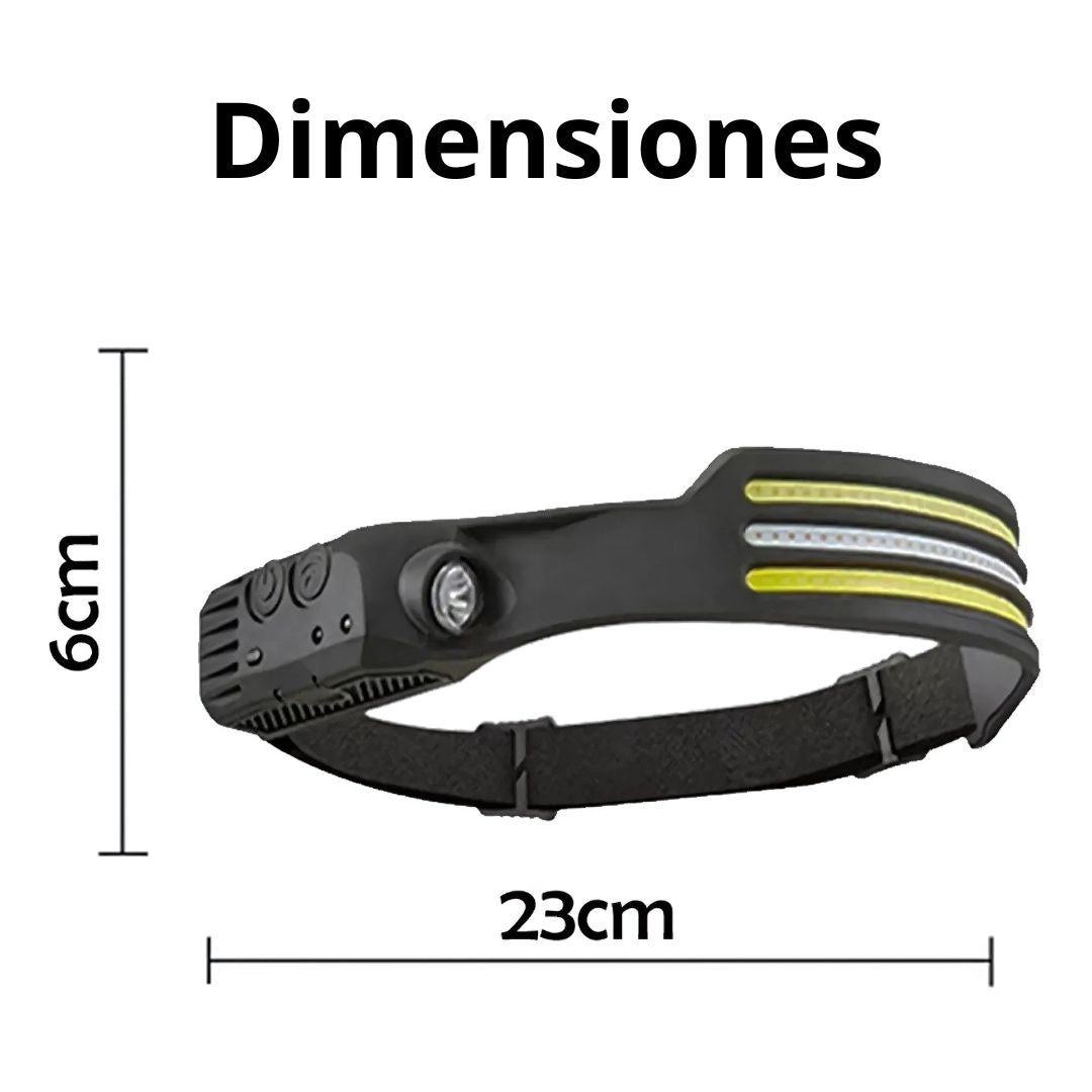 Linterna led frontal - Ilumina tu camino con total libertad - Malvo