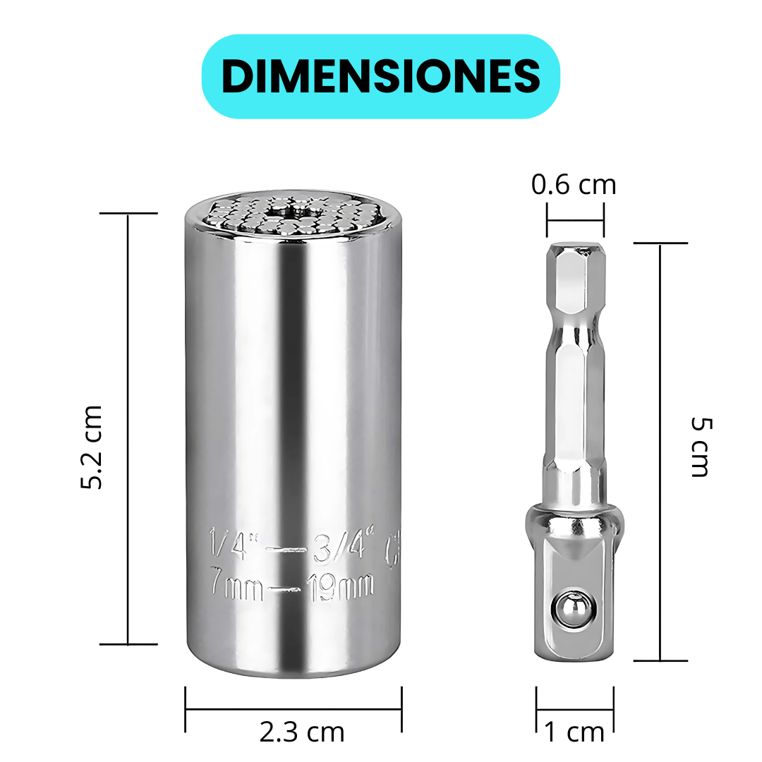 Llave Adaptadora Universal De 3/8 Pulgadas - Malvo