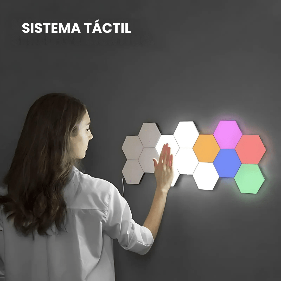 Luces Led RGB Hexagonales Táctiles - Malvo