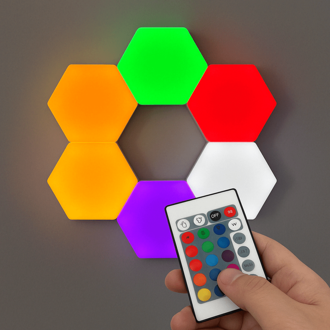 Luces Led RGB Hexagonales Táctiles - Malvo