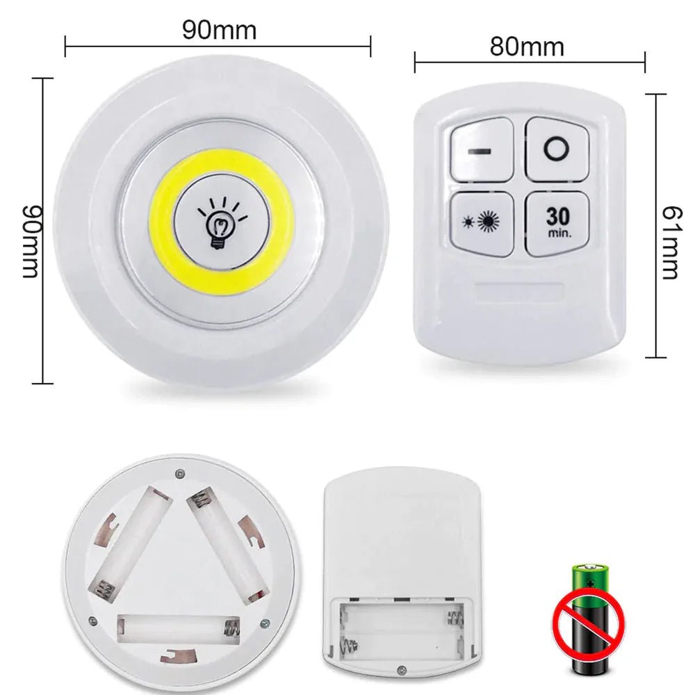 Luz LED Inálambrica + Control Remoto KIT - Malvo