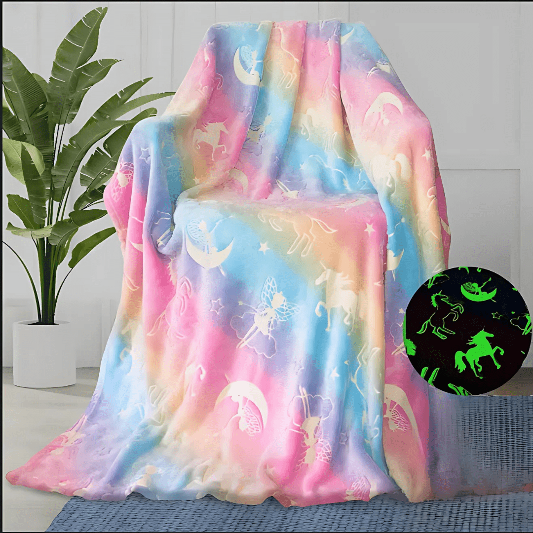 Manta Polar Luminosa Infantil Brilla y Abriga - Malvo