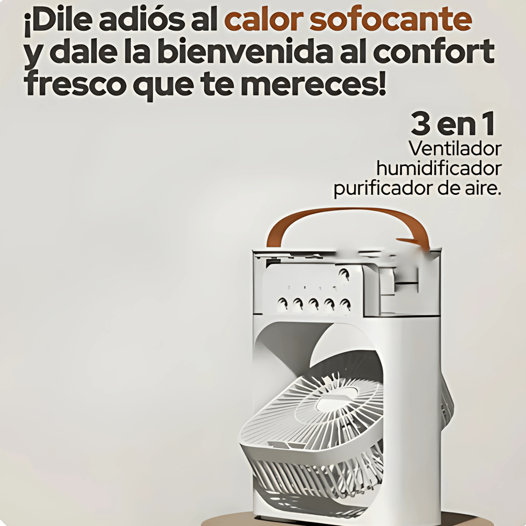 Mini Aire Acondicionado Ventilador Portátil - Malvo