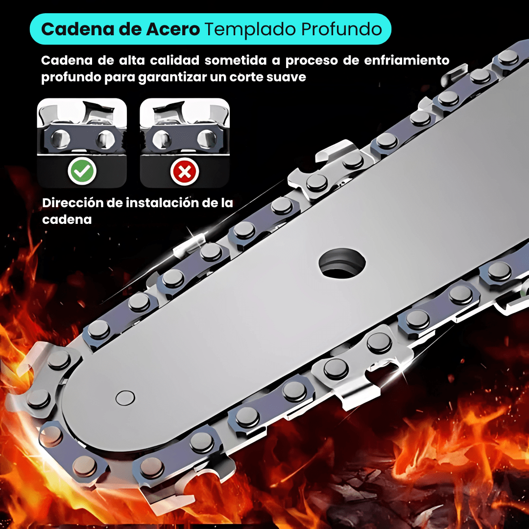 Mini Motosierra Inalámbrica Portátil 48V + 2 Baterías - Malvo