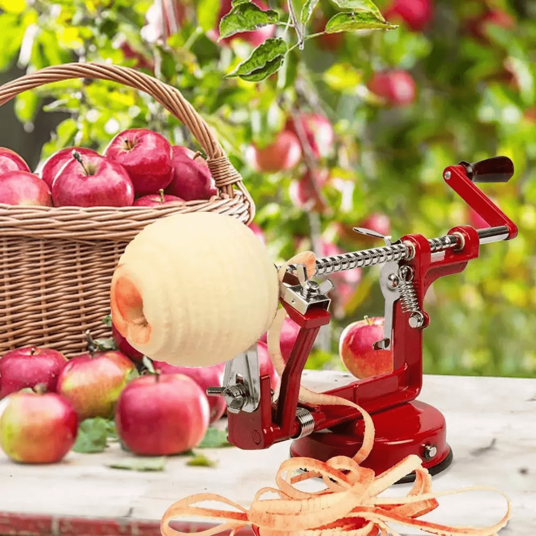 Pelador Manzanas Giratorio Automático Metálico - Malvo