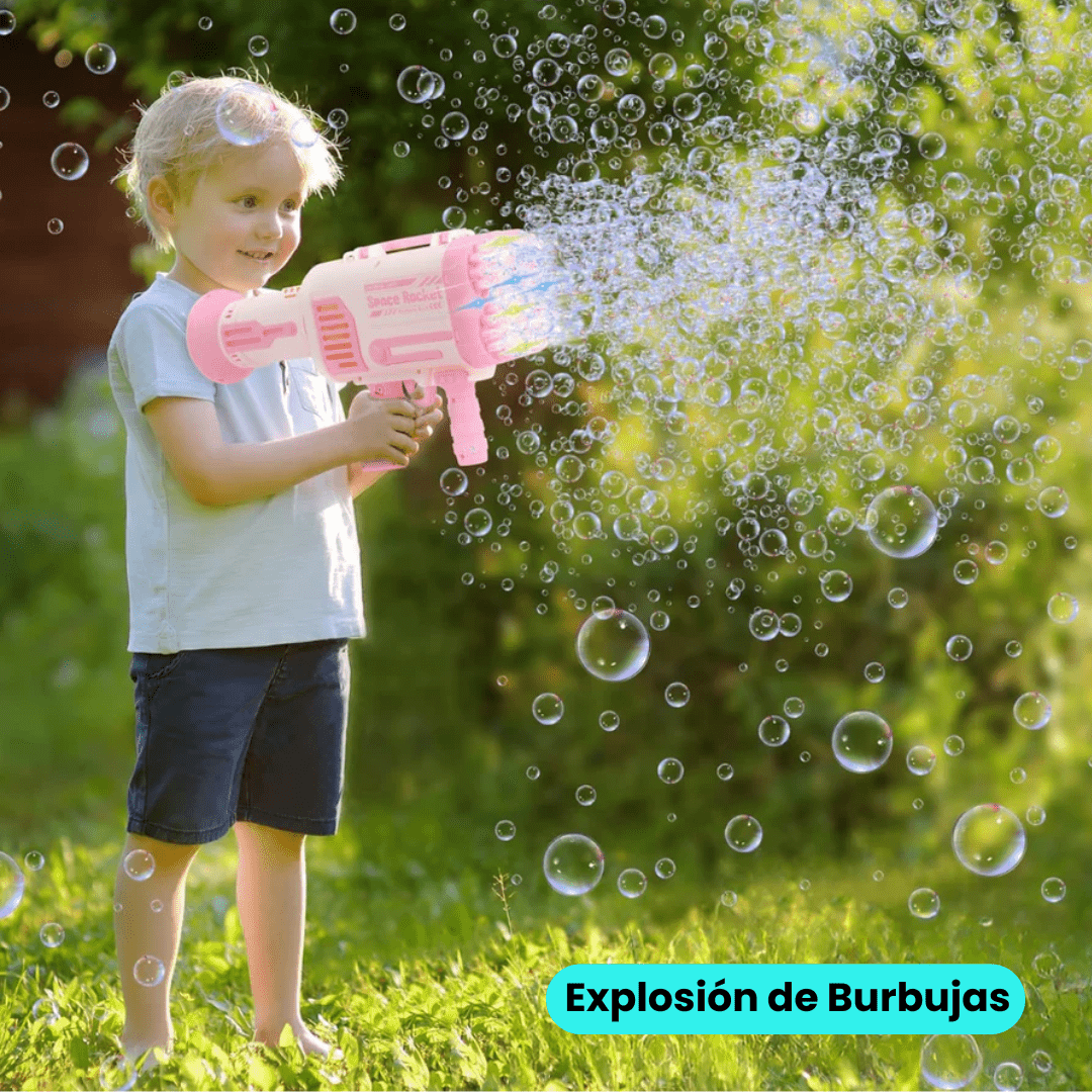 Pistola de Burbujas Bazooka Automática Eléctrica - Malvo