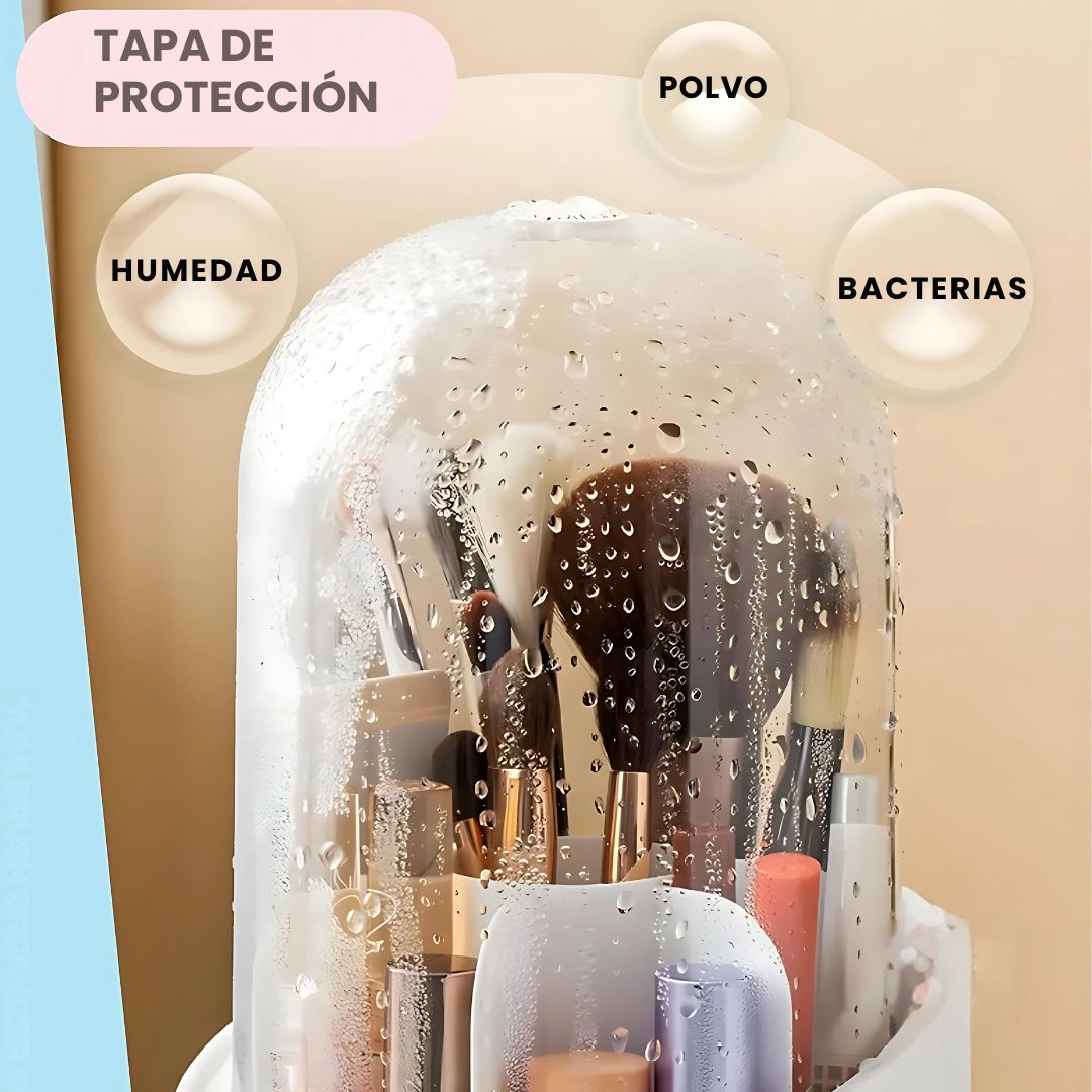 Porta Maquillaje Giratorio 360° - Malvo