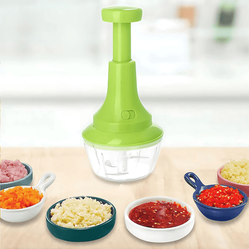 Procesadora Cortador Picadora de Verduras y Fruta Manual - Práctica y Ligera - Malvo