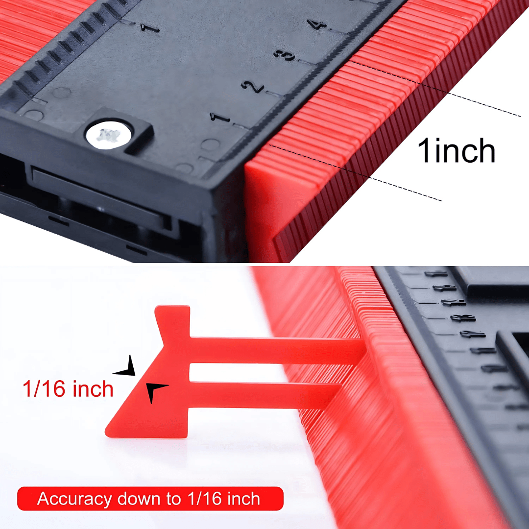 Regla De Calibre Contorno 25 Cm Adaptable A Cualquier Forma - Malvo