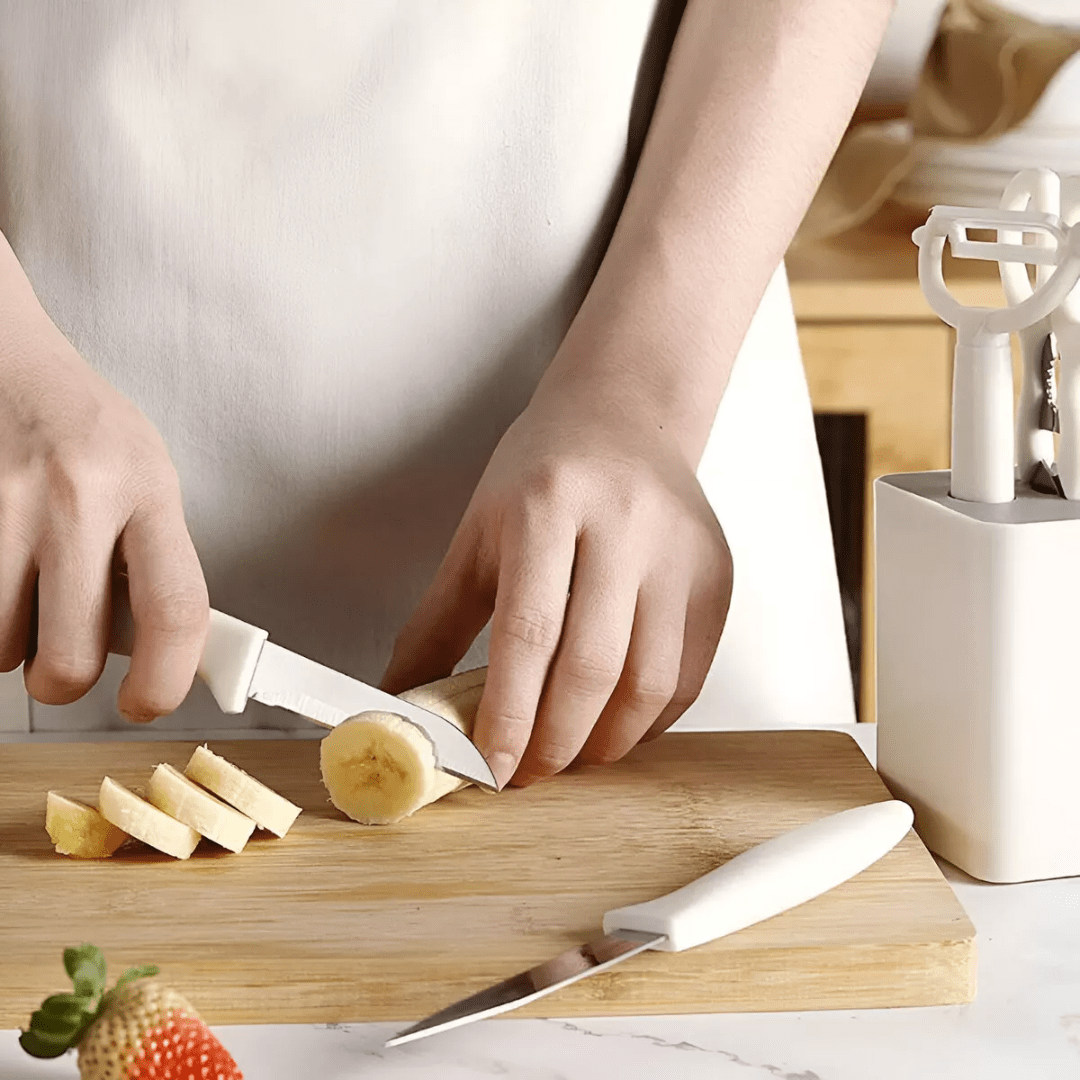 Set de Utensilios para Cocina 5 en 1 - Versatilidad y Organización en tu Cocina - Malvo