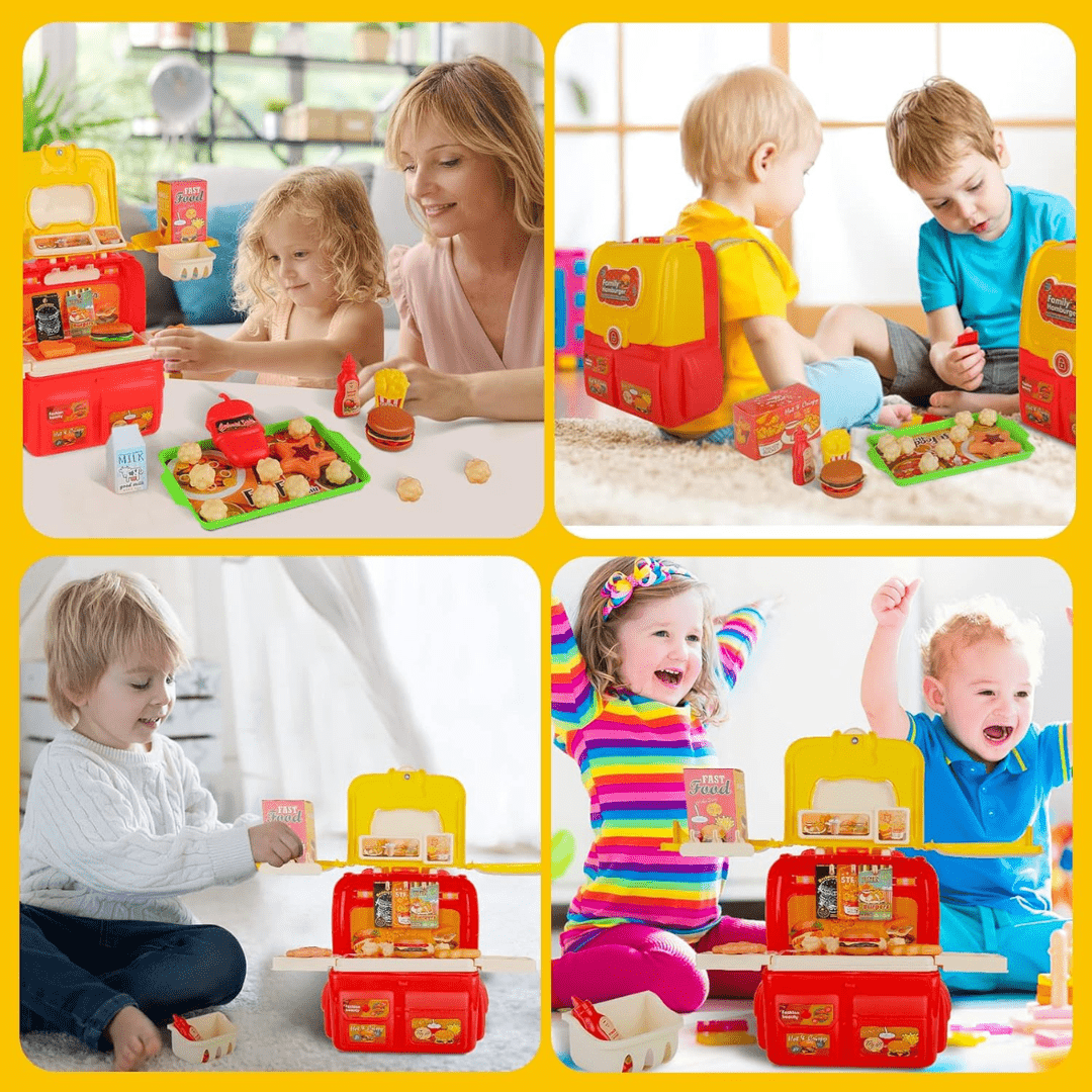 Set Valija Plegable Cocinita Hamburguesas - Malvo