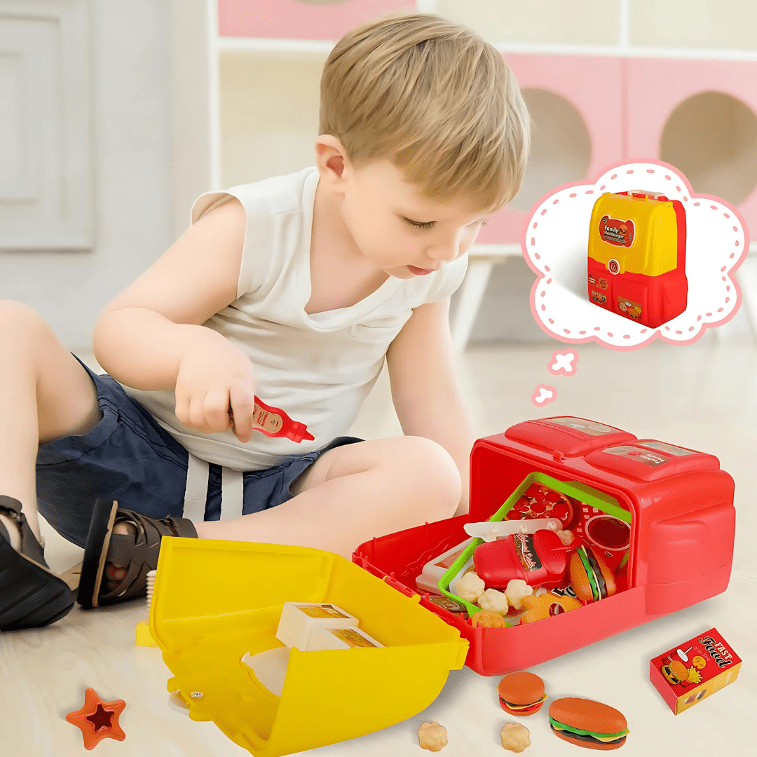 Set Valija Plegable Cocinita Hamburguesas - Malvo
