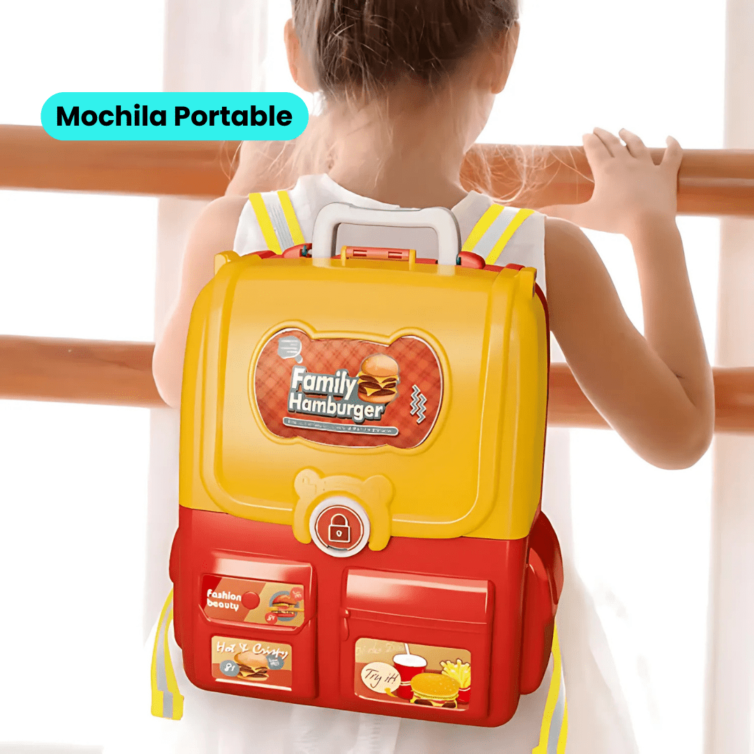 Set Valija Plegable Cocinita Hamburguesas - Malvo